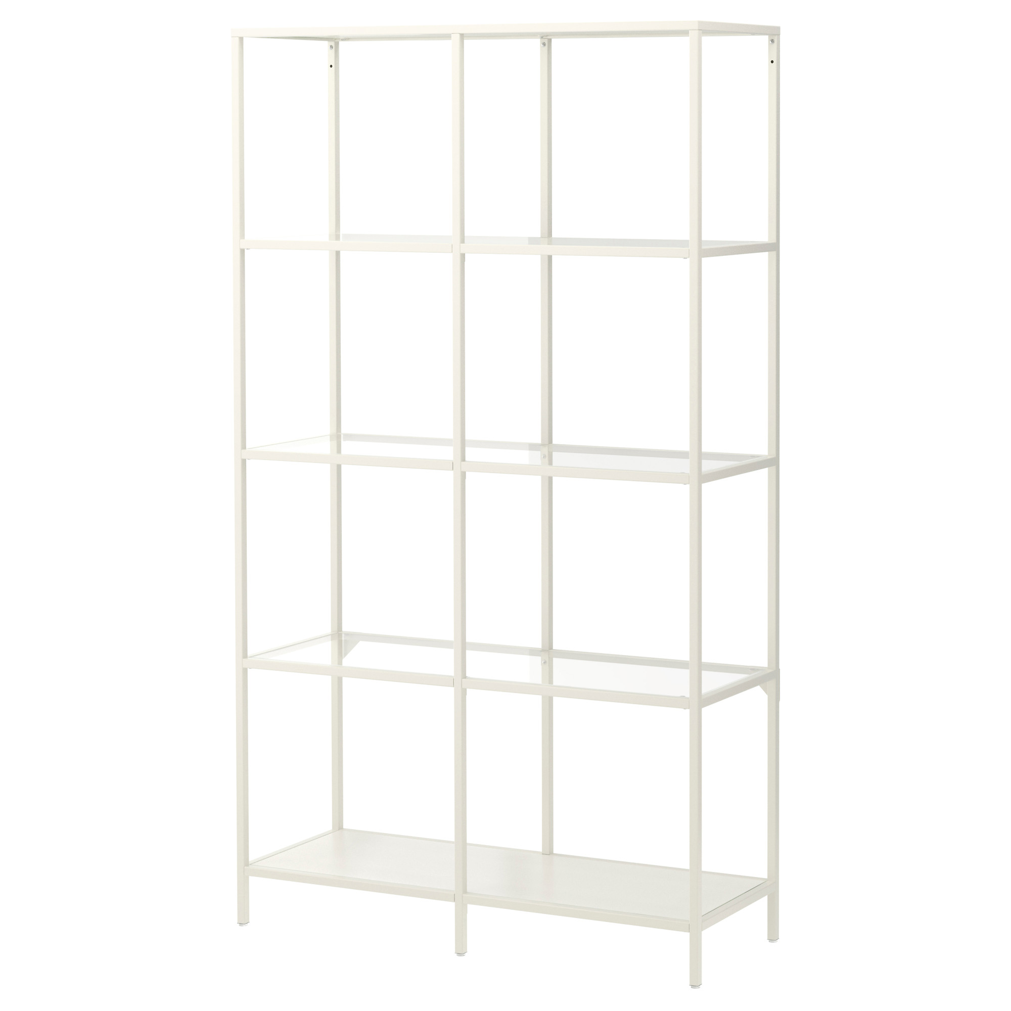 Stunning VITTSJÖ Shelf unit - black-brown/glass - IKEA metal bookcase ikea