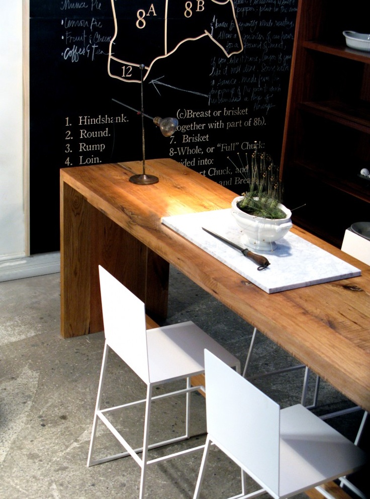 Narrow dining table- useful and classy