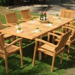 Stylish 9-piece-teak-dining-set teak wood outdoor furniture