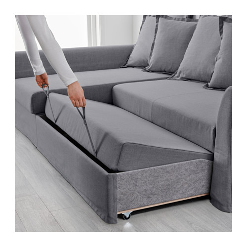Stylish ... IKEA HOLMSUND corner sofa-bed Cover made of extra hard-wearing  polyester corner sofa bed