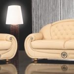 Stylish Italian leather sofa sets Giza and Ramses luxury italian leather sofas