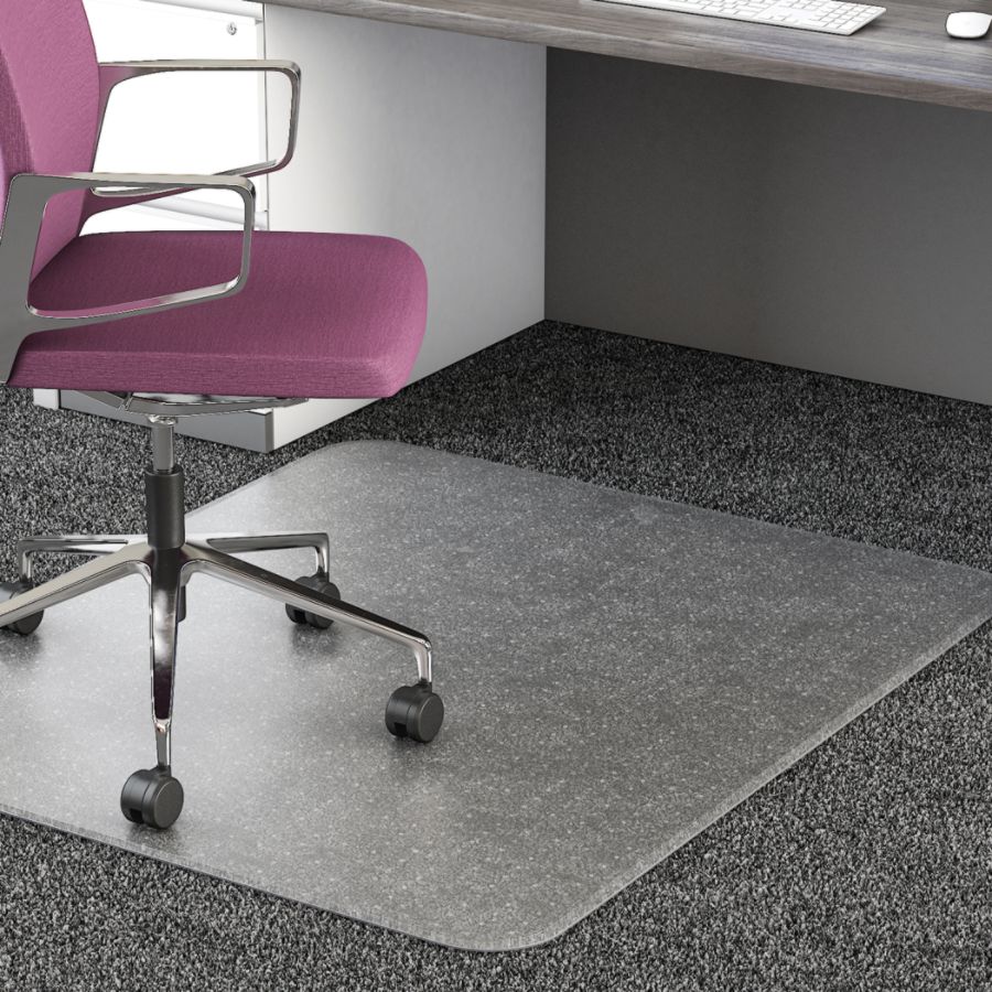 Stylish Realspace 35percent Recycled All Pile Studded small desk chair mats for carpet