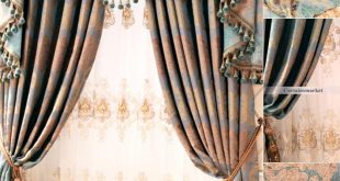Stylish Retro style curtains with delicate Patterns of Chenille retro style curtains
