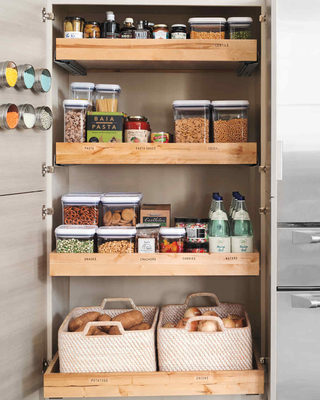 Stylish Roll It Out kitchen pantries for storage