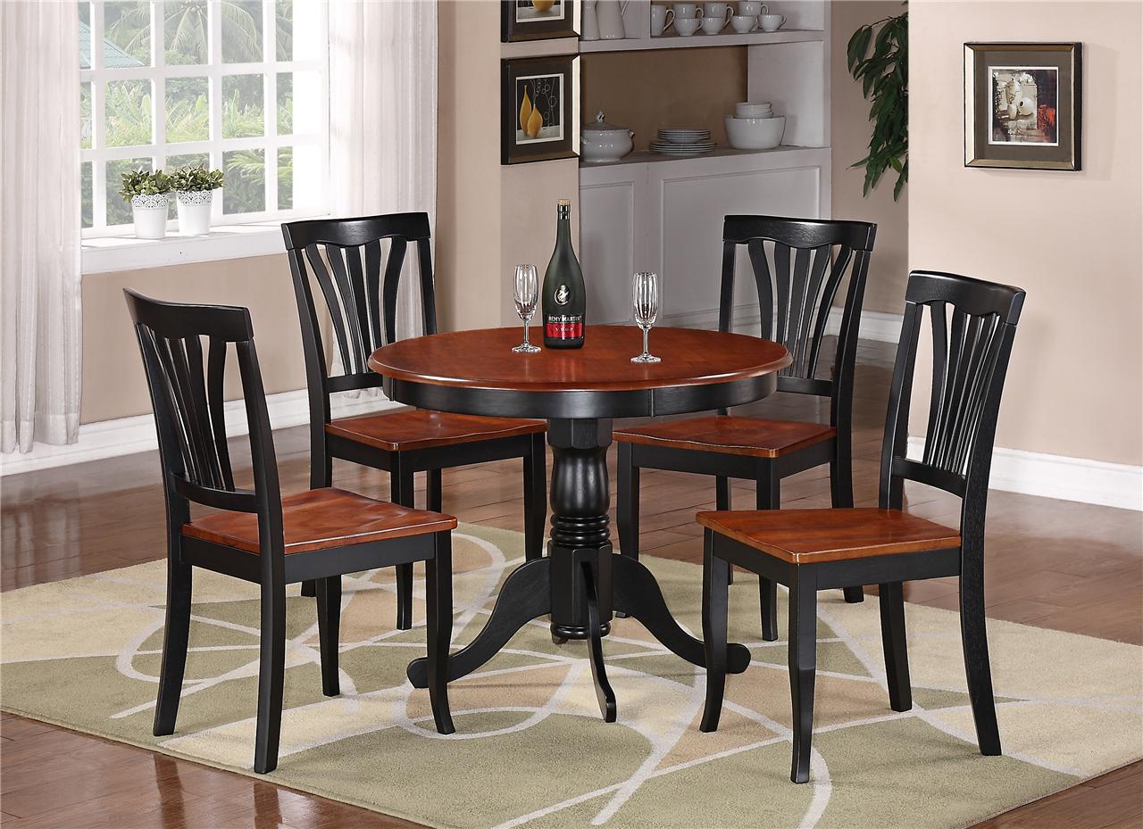Stylish Round Marble Top Dining Table Set ... round kitchen table sets for 4