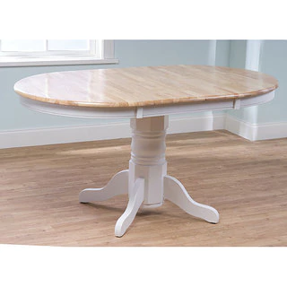 Stylish Simple Living Rubberwood Farmhouse Table white round dining table