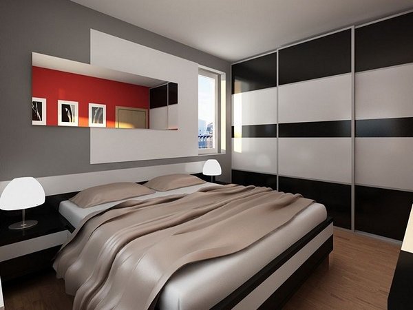 Stylish small-bedroom-interior-design-ideas wardrobe sliding doors modern small bedroom designs