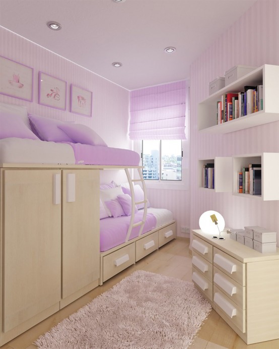 Amazing Good layout for a shared triangle-shaped room. teenage bedroom ideas for small rooms