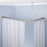 Trending Corner Double Shower Curtain Rod corner shower curtain rod