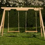 Trending Double garden swing - wooden. Option 1 wooden garden swings for adults