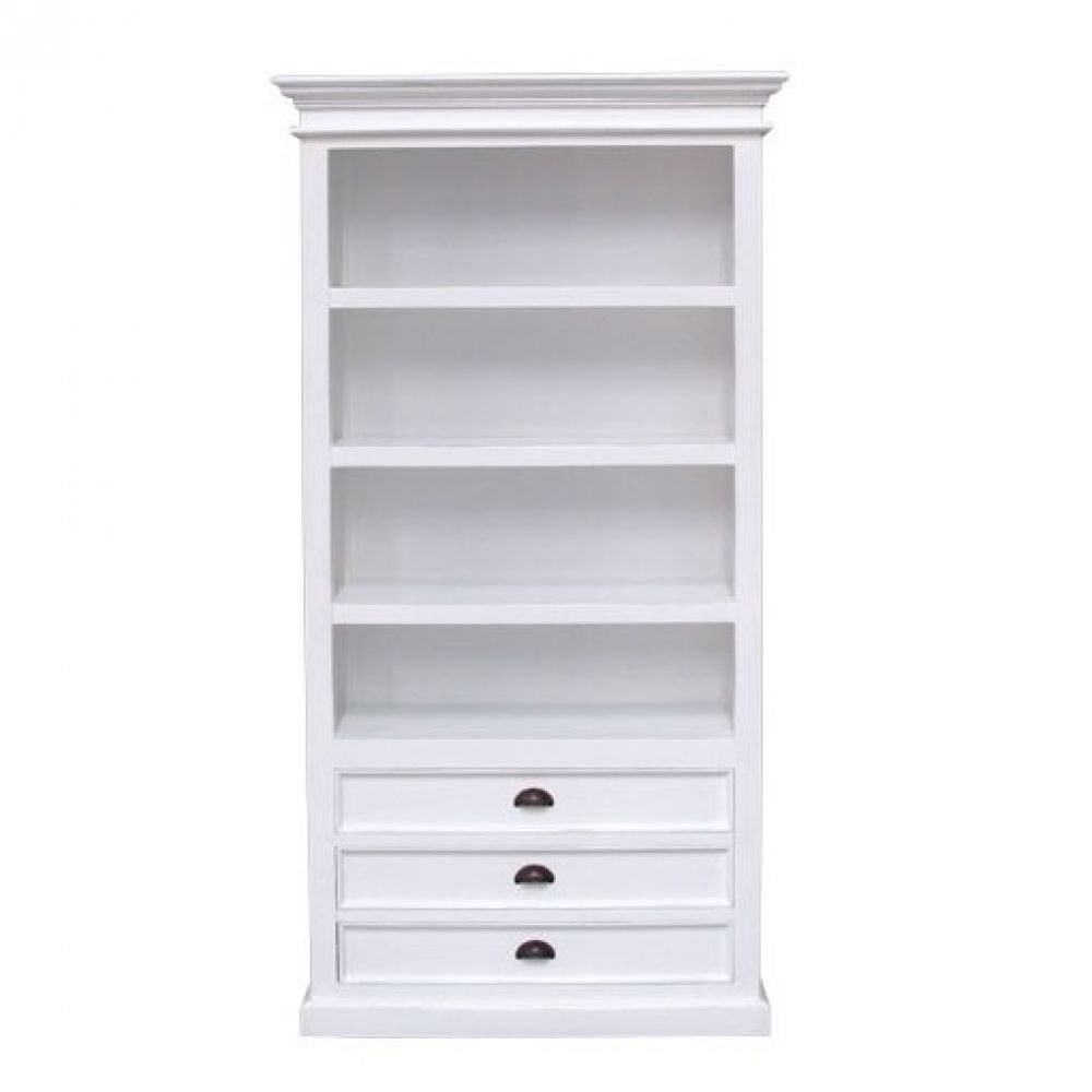 Trending Hamilton 5-Shelf Polar White Open Bookcase white bookcase with drawers