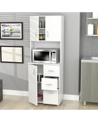 Trending Inval Tall Kitchen Storage Cabinet , Off-White kitchen storage cabinets