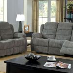 Trending Michael Grey Chenille Recliner Sofa grey chenille sofa