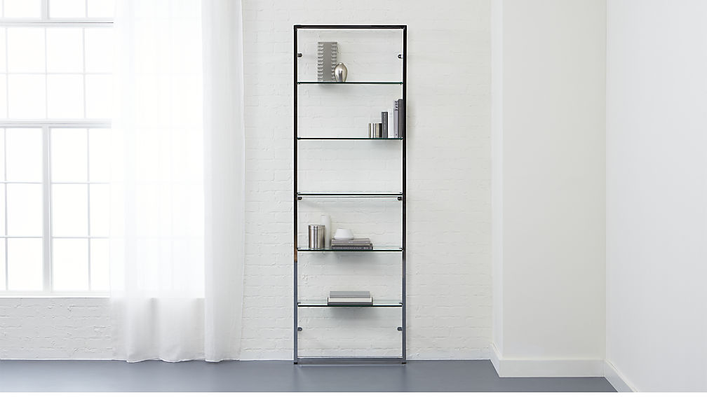 Trending tesso chrome 84 wall mounted bookcase