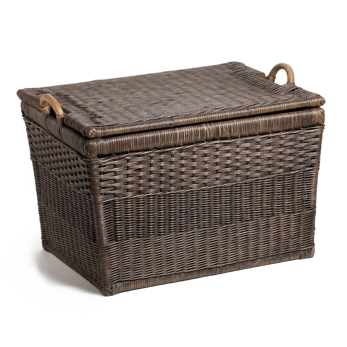 Trending ... The Basket Lady Lift-off Lid Wicker Storage Basket ... wicker storage baskets