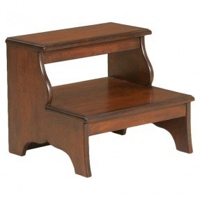 Unique Plantation Cherry 2-Step Wood Step Stool wooden step stool