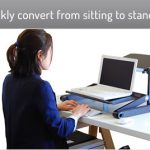 Unique WorkEZ Standing Desk puts you in a beautiful ergonomic position sit stand desk converter