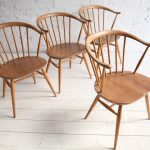 Amazing ... Vintage Ercol Cowhorn Dining Chairs 2 ... vintage ercol dining chairs