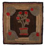 Stunning antique hook rug vintage hooked rugs