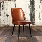 Cool vintage-chair-as-pair-of-dining-table-with- vintage leather dining chairs