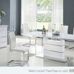 Simple ... Inspirations White Contemporary Dining Room Sets Refreshingly Neat White  Dining white contemporary dining room sets