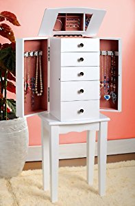Best White Jewelry Armoire Chest white jewelry armoire