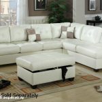 Popular Reese White Leather Sectional Sofa white leather sectional sofa