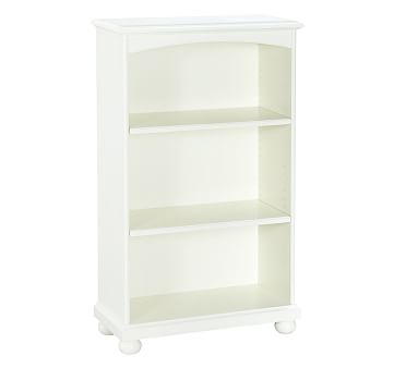 Amazing Catalina 3-Shelf Bookcase, Simply White white wooden bookshelf