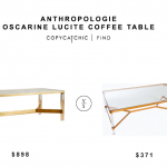 ... anthropologie oscarine lucite coffee table for $898 vs sears statements PGHZBEU