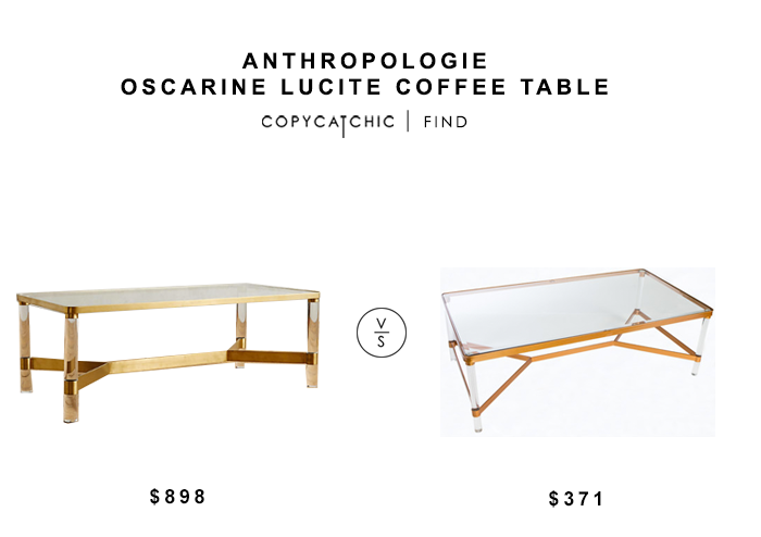 ... anthropologie oscarine lucite coffee table for $898 vs sears statements PGHZBEU