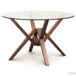 ... exeter round glass dining table ... ZNDMEAT