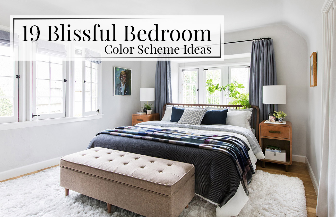 19 blissful bedroom color scheme ideas EMCSGZK