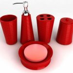 20 fascinating red bathroom accessories home design lover presented to your JSSCXTW
