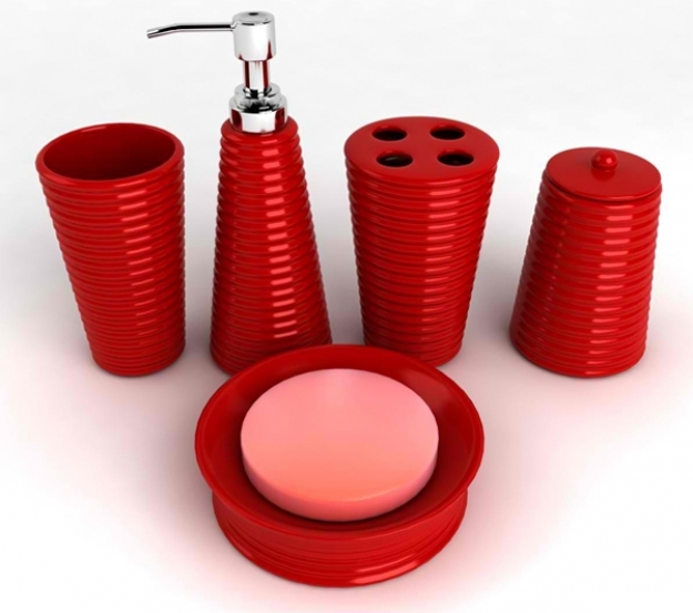 20 fascinating red bathroom accessories home design lover presented to your JSSCXTW