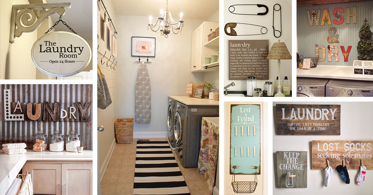 25 best vintage laundry room decor ideas and designs for 2018 AUGUTWY