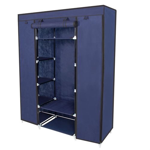53 portable closet storage organizer wardrobe clothes rack with shelves 1 TNTQNOB