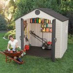amazon.com : lifetime 6411 outdoor storage shed with window, 8 by KPNQFFR