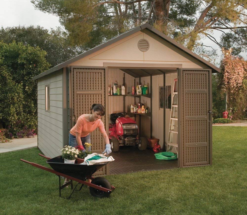 amazon.com : lifetime 6433 outdoor storage shed with windows, 11 by VLMOSCQ