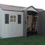 amazon.com : lifetime 6446 outdoor storage shed with shutters, windows, and AZJOTUE