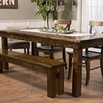 amazon.com: solid wood farmhouse dining table (96 WZTWLPE