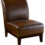 armless chairs brakar leather armless chair, brown VVMCRNH