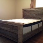 awesome queen bed frame with wooden frame QPQSXDG