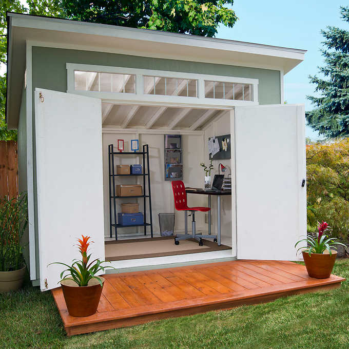 backyard sheds this simple lean to shed could be your summer studio. this QIJQOTA