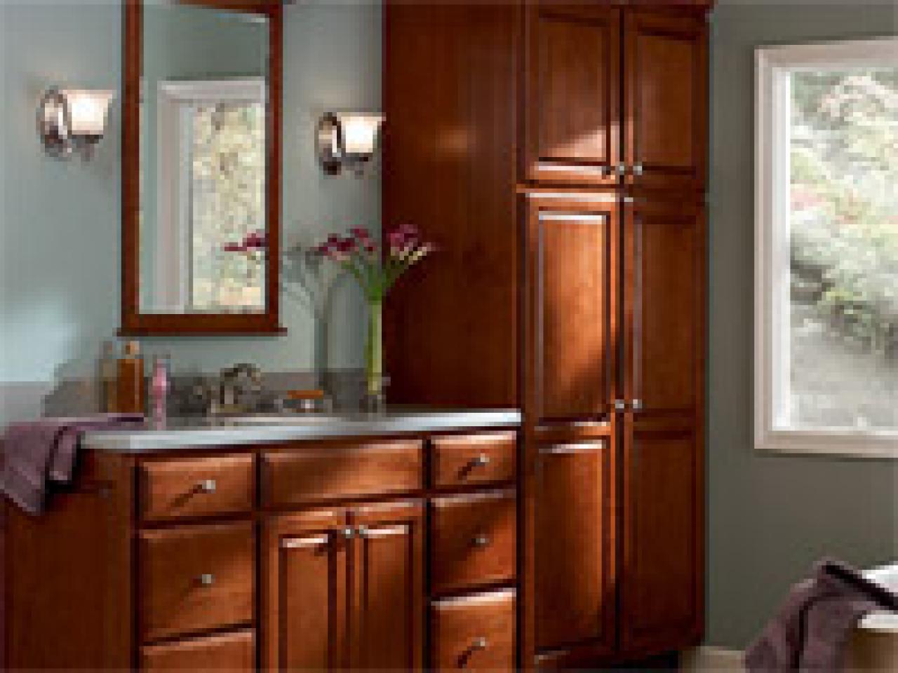 bath cabinets guide to selecting bathroom cabinets | hgtv PULDRNJ