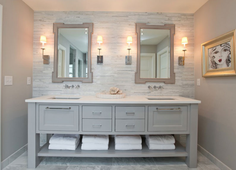 bathroom decorating ideas collect this idea painted-vanity LXZBMLG