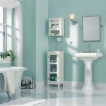 bathroom paint ideas painting color ideas bathroom with white drapery and light blue walls RBKLYFW