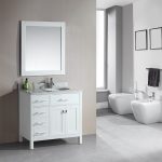 bathroom vanity designs adorna 36quot single bathroom vanity white finish white bathroom vanity TARQXGQ