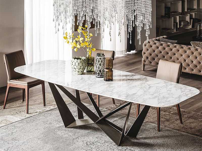 bedrock marble dining table contemporary marble top dining table white marble RNKWPUP