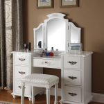 bedroom vanity | vanities and mirrors: torian white tri-fold vanity mirror COFXBYF