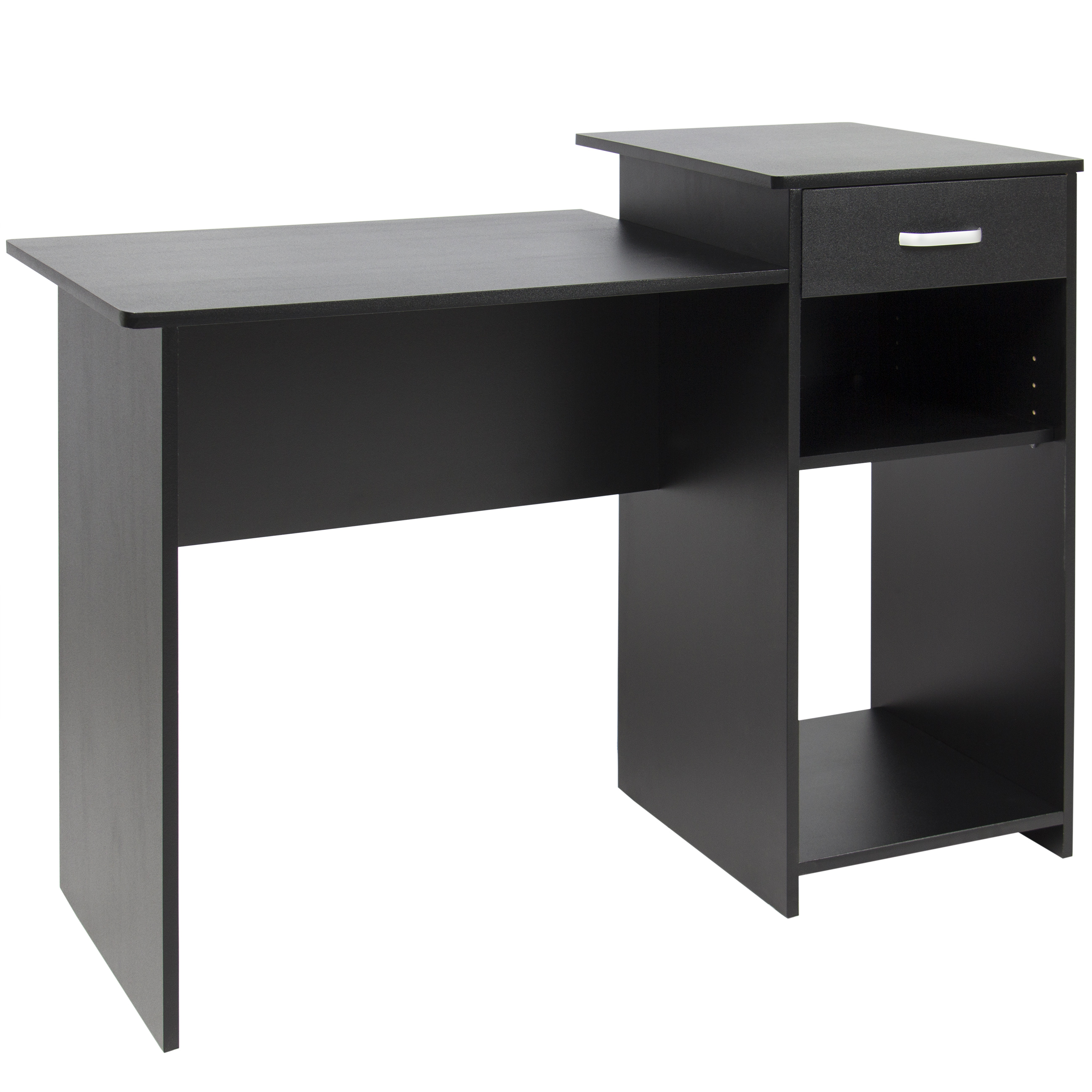 black desk best choice products student computer desk home office wood laptop table XSIYWJJ